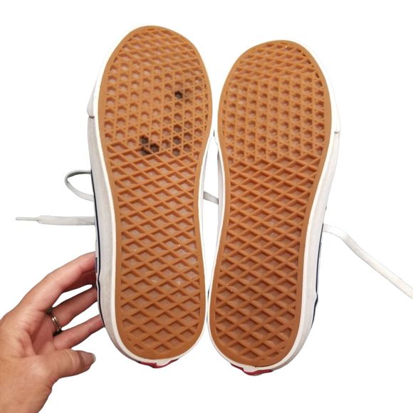 Vans Turquoise Blue Green Checkered Sneakers  Shoes sz 10.5 - Picture 10 of 13